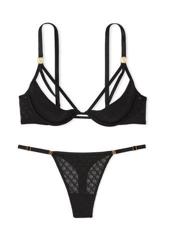 Комплект білизни very sexy logo lace open-cup demi bra, M