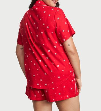 Фланелева піжама flannel short pajama set, XS