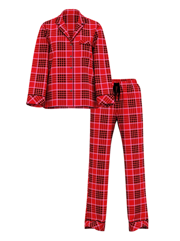 Піжама фланелева flannel long pajama set, XL