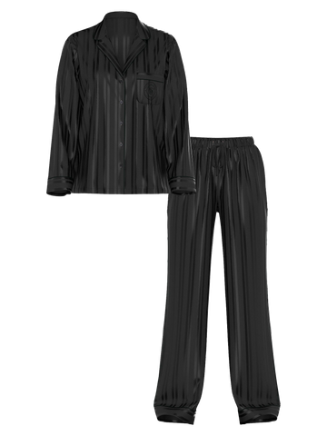 Сатинова піжама glazed satin long pajama set, M