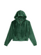 Велюровый спортивный костюм Velour Front-zip Victoria’s Secret зеленого цвета