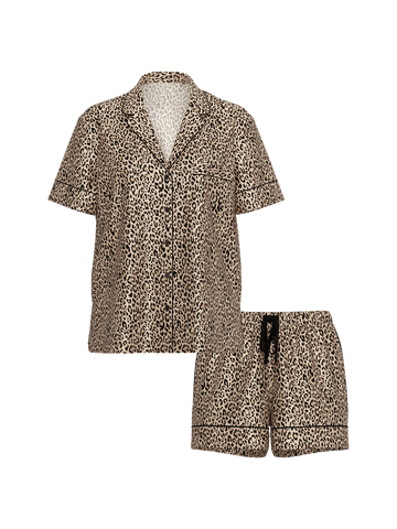 Сатиновая пижама satin short pj set с шортами