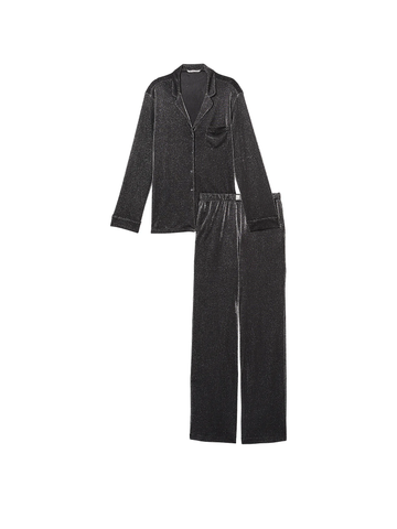 Піжама shimmer knit long pajama set, XS