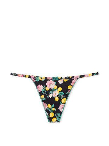 Трусики Satin V-String Panty с лимонами, M