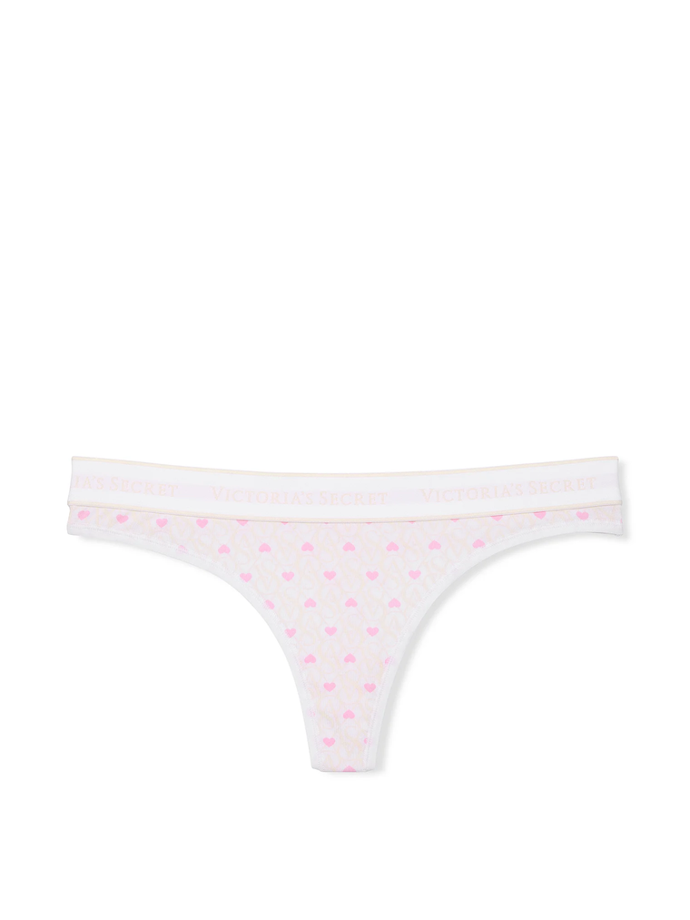 Трусики logo cotton thong panty, S