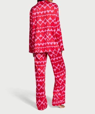 Сатиновая пижама glazed satin long pajama set, M