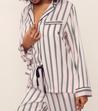 Сатинова піжама satin long pajama set, L