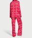 Сатиновая пижама glazed satin long pajama set, M