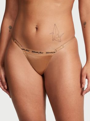 Трусики logo embroidery thong panty, S