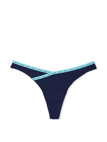 Трусики rib logo cotton thong panty, S