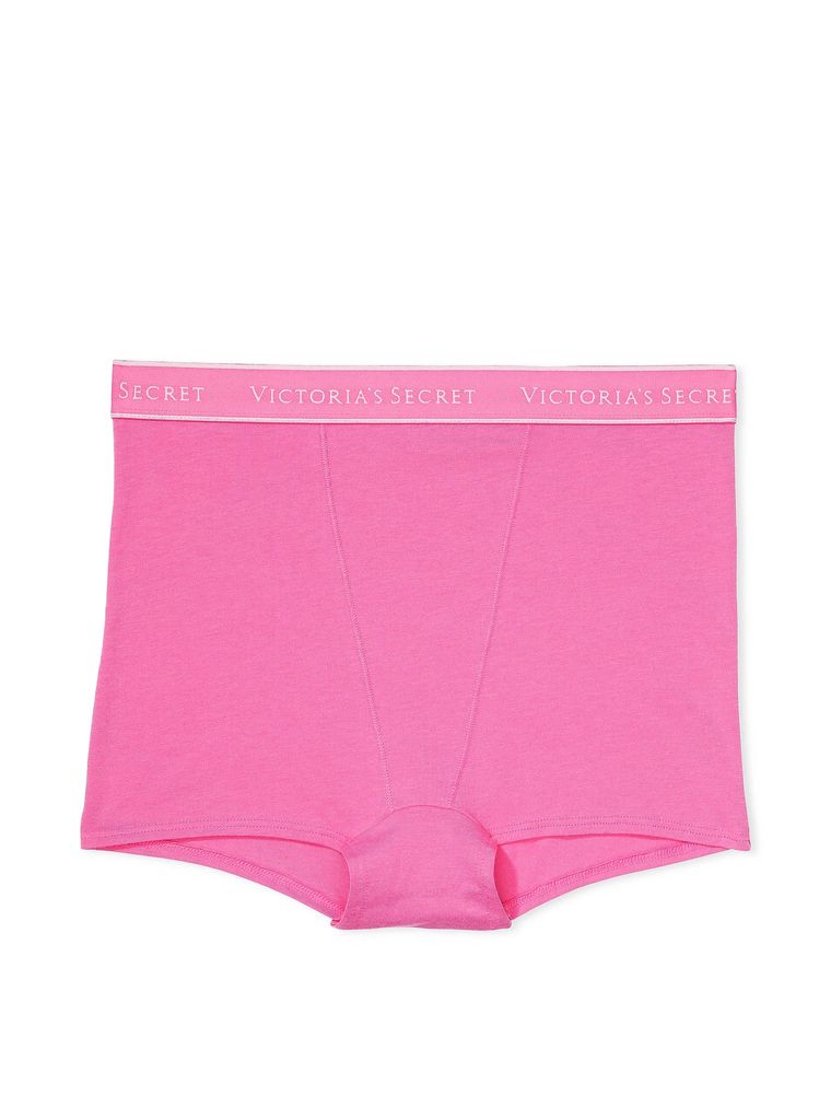 Трусики logo cotton high-waist boyshort panty, XS