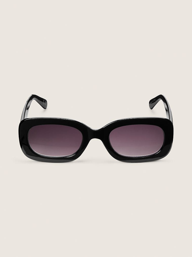 Сонцезахисні окуляри Retro Rectangle Sunglusses Pure Black Pink