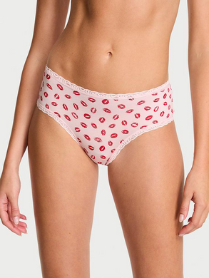 Трусики cotton lace-waist cheeky panty, M