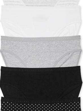 Набор хлопковых трусиков 5-pack stretch cotton high-leg brief panties, XS