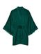 Атласний халат Lace Inset Jacquard Robe Deepest Green Victoria’s Secret