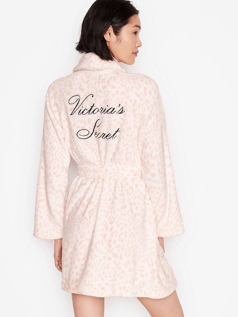 Халат теплий Logo Short Cozy Robe Victoria’s Secret, M/L
