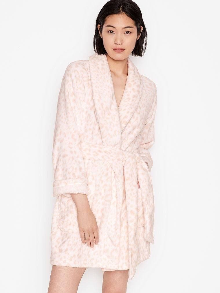 Плюшевый халат Logo Short Cozy Robe Victoria’s Secret, M/L