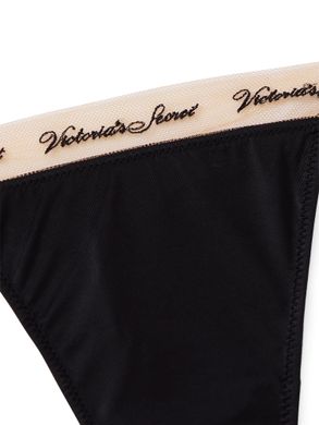 Трусики logo embroidery thong panty, L