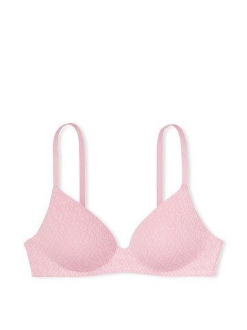 Бюстгальтер The T-Shirt Lightly-Lined Mini Logo Foldover Wireless Bra, 70B