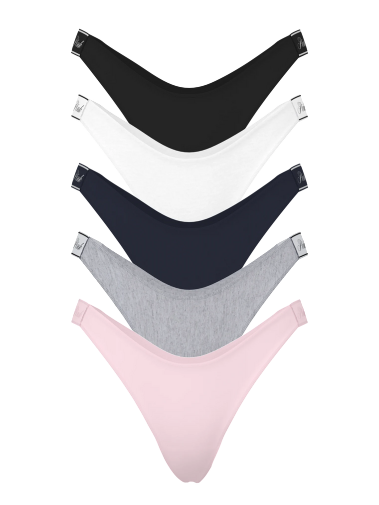 Набір трусиків 5-pack logo cotton thong panties, S
