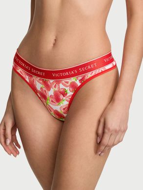 Трусики logo cotton thong panty, L