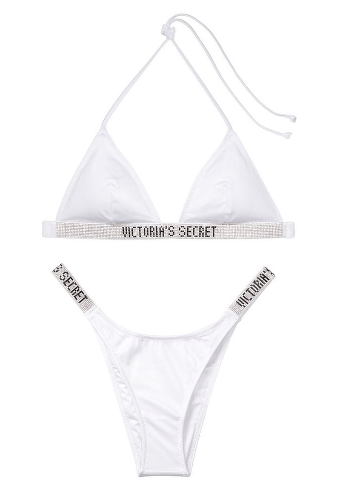 Купальник Triangle Shine Swim Victoria’s Secret со стразами, XS