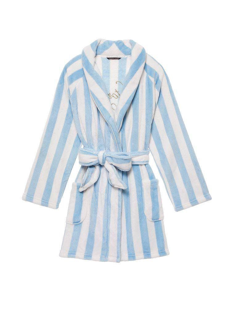 Плюшевый теплый халат VICTORIA’S SECRET Logo Short Cozy Robe