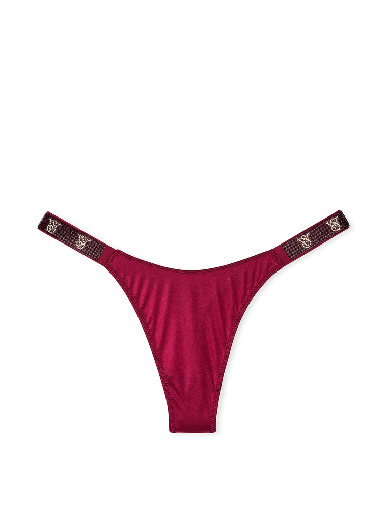Трусики зі стразами shine strap thong panty, XS