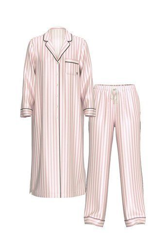 Сатинова піжама satin long flyaway tunic pj set, S