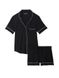 Пижама modal short pajama set black, M