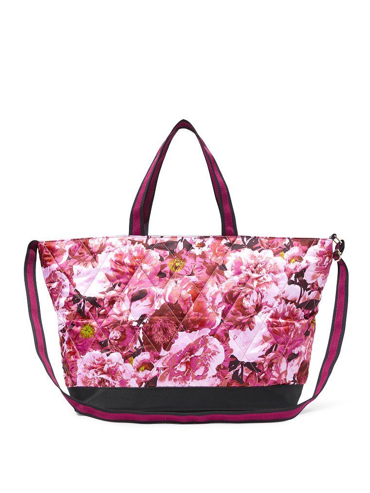 Стёганная сумка Victoria’s Secret в цветочный принт