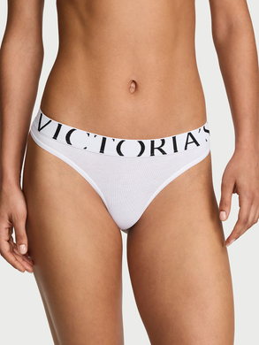 Трусики logo cotton thong panty, XS