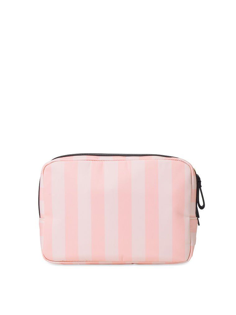 Косметичка Iconic Stripe Glam Bag Victoria’s Secret розовая полоска