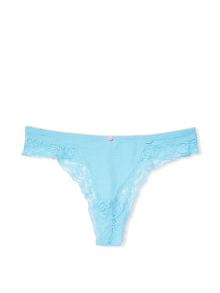 Трусики Cotton Thong Panty Breaker Blue Victoria’s Secret, S