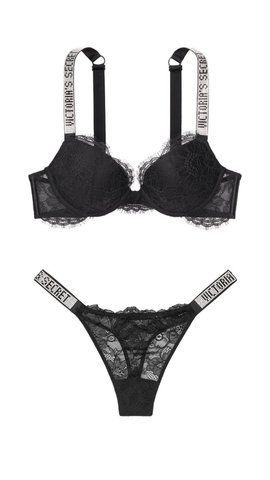 Комплект белья со стразами very sexy push-up bra, 36D+ L