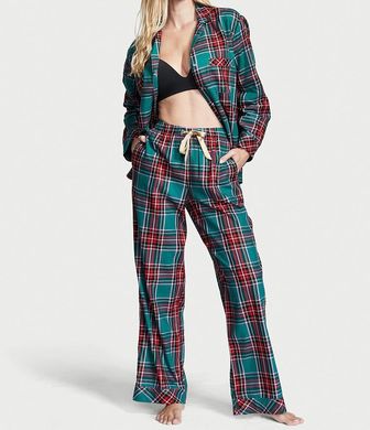 Пижама фланелевая flannel long pj set, XS