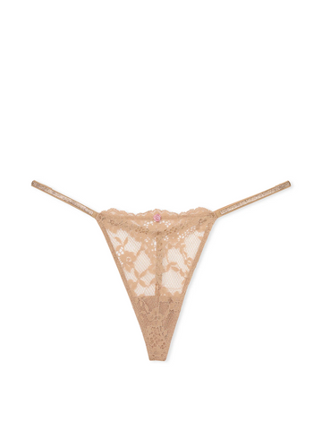 Кружевные трусики со стразами v-string panty, L