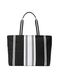 Сумка black & white striped tote bag