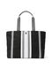 Сумка black & white striped tote bag