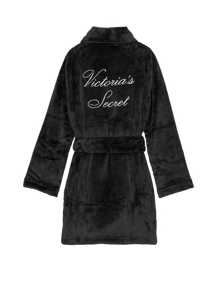 Халат теплий Victoria’s Secret  Logo Short Cozy Robe, XS/S