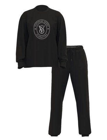 Котонова піжама 100% cotton long pajama set, S