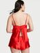 Пижама сатиновая Satin Cami Set в красном цвете, S