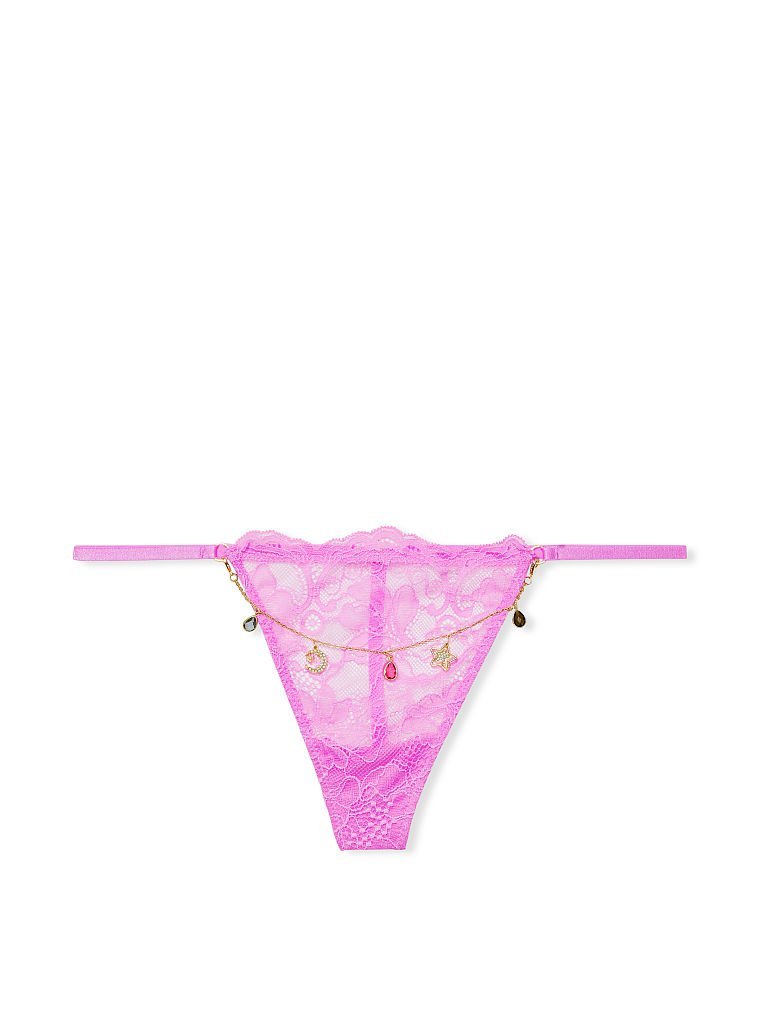 Кружевные трусики Very Sexy Lace V-String Charm Panty в розовом цвете
