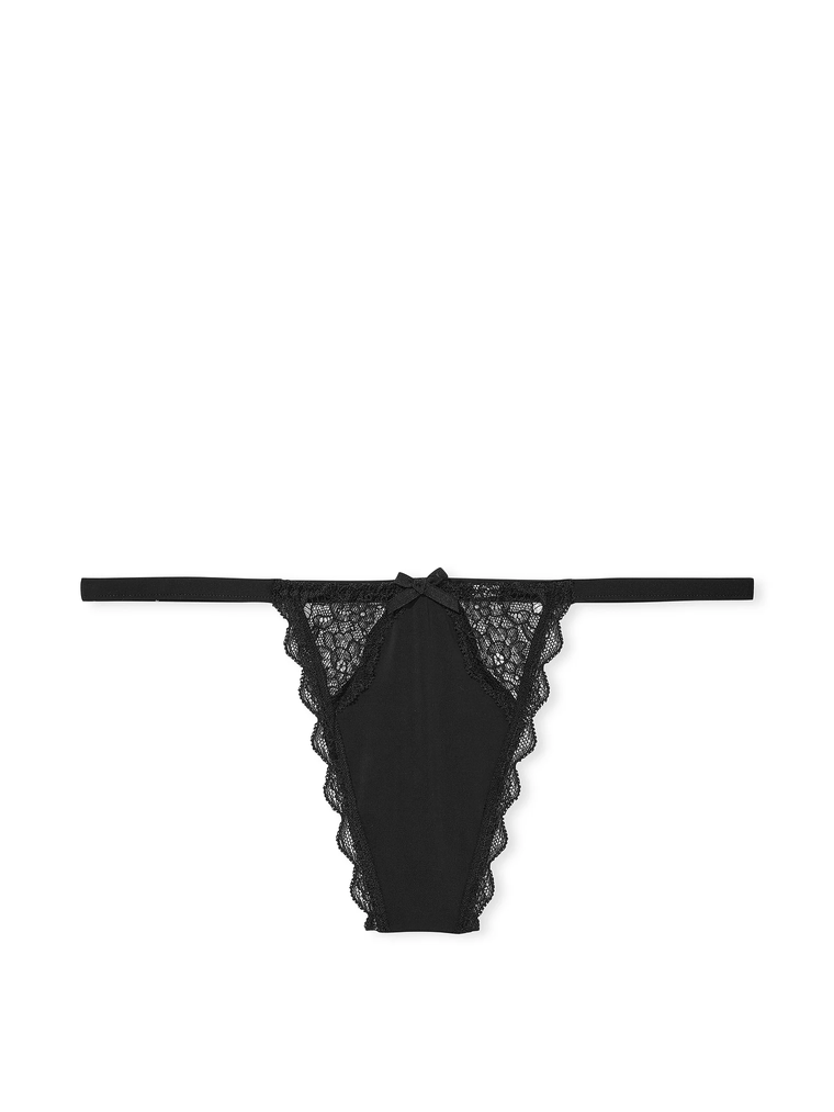 Трусики lace-trim v-string panty, M