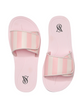 Літні шльопанці в рожеву смужку slide sandals, 5
