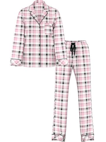 Піжама фланелева flannel long pajama set, M