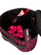 Косметичка train case bag black grounded heart