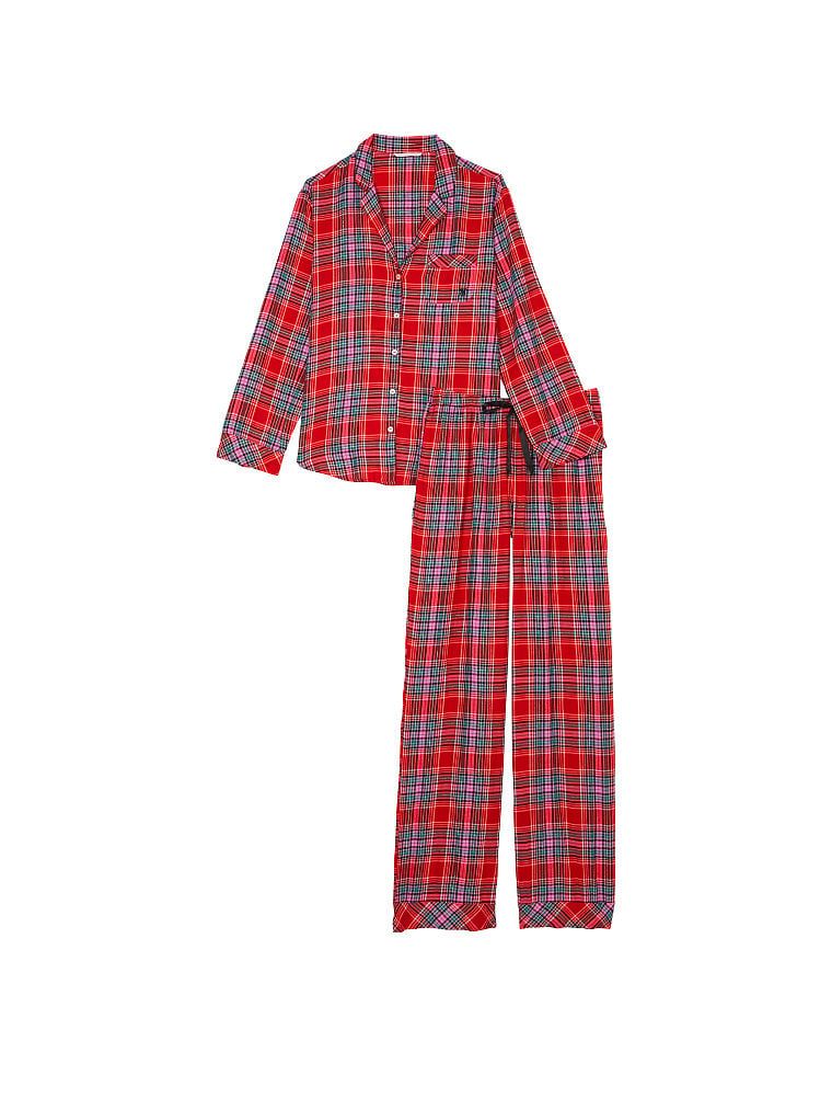 Піжама фланелева flannel long pajama set, XS