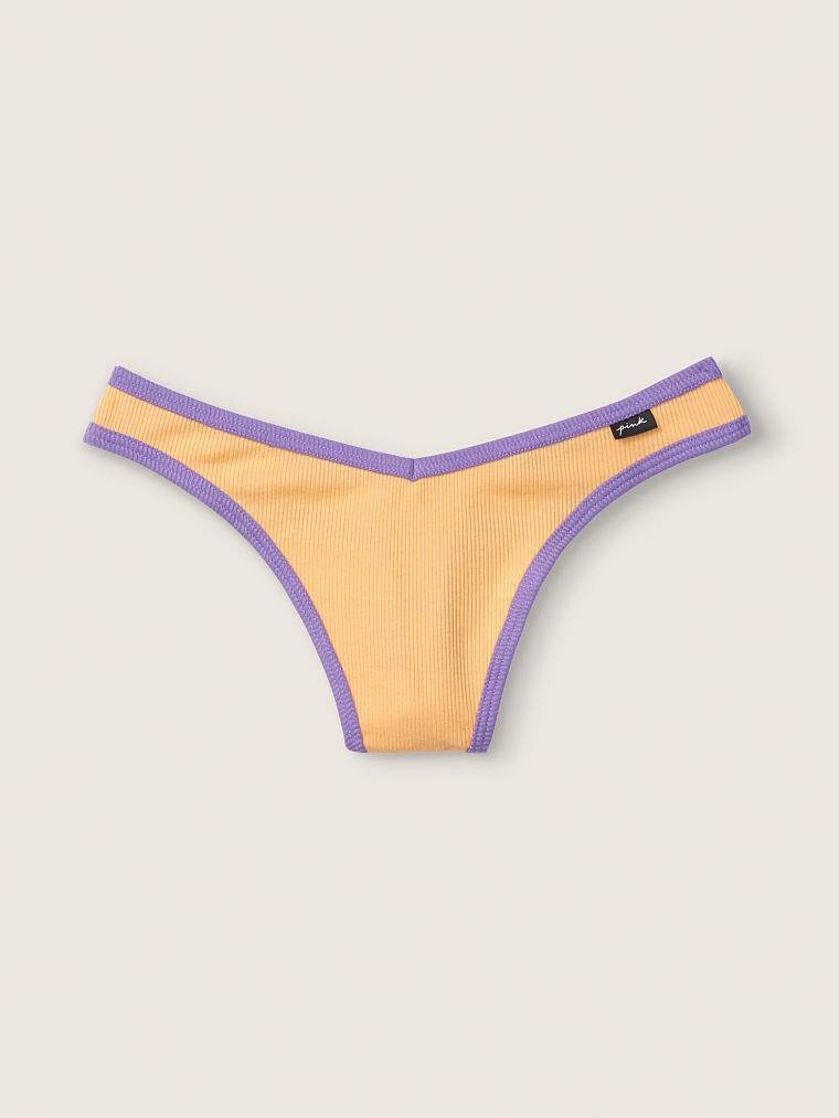Трусики Pink Victoria’S Secret Cotton Thong Желтые