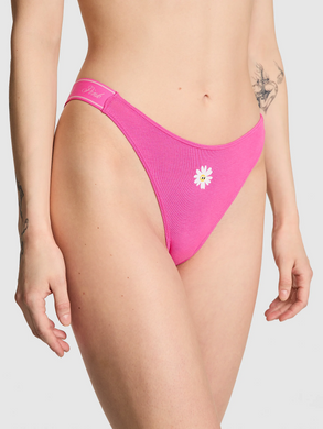 Трусики logo cotton shine nigh-leg thong panty, M